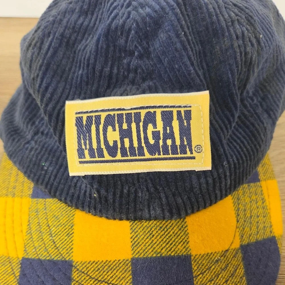 Michigan Wolverines navy corduroy baseball cap kids size